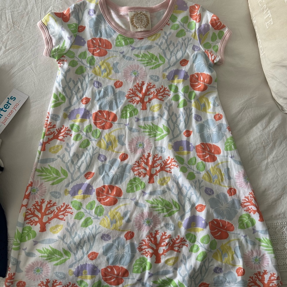 The Beaufort Bonnet Company Pink and Red Casual Dress